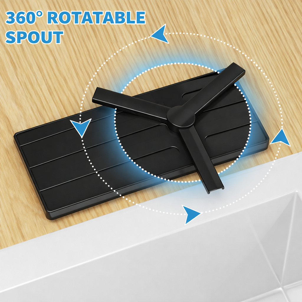 Kitchen Sink Caddy Countertop Organizer Drain Spout