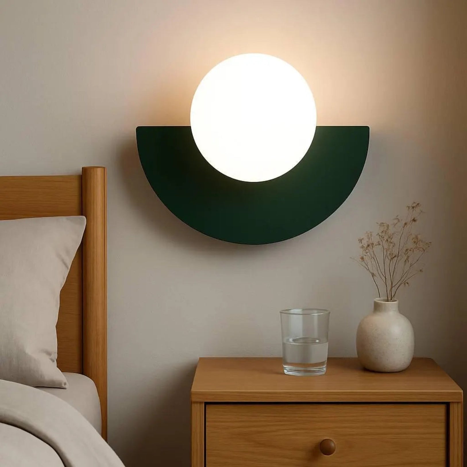 Applique Parete LED Interno Globo Vetro Moderno