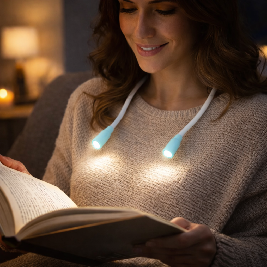 Reading Light Adjustable LED Neck Lamp Hands Free Lighting