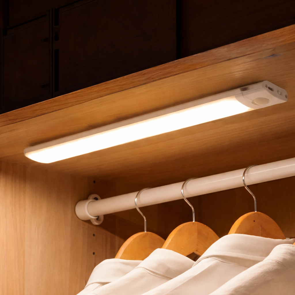 LED Light Motion Sensor Rechargeable Cabinet Lighting Fixture