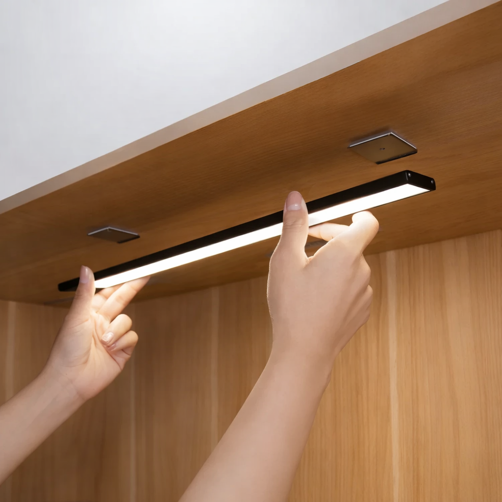 LED Light Motion Sensor Rechargeable Cabinet Lighting Fixture