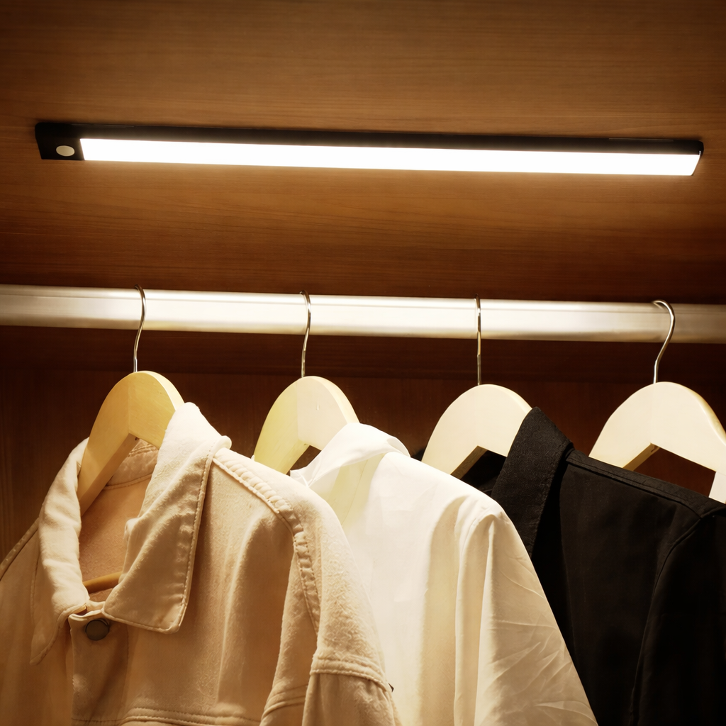 LED Light Motion Sensor Rechargeable Cabinet Lighting Fixture