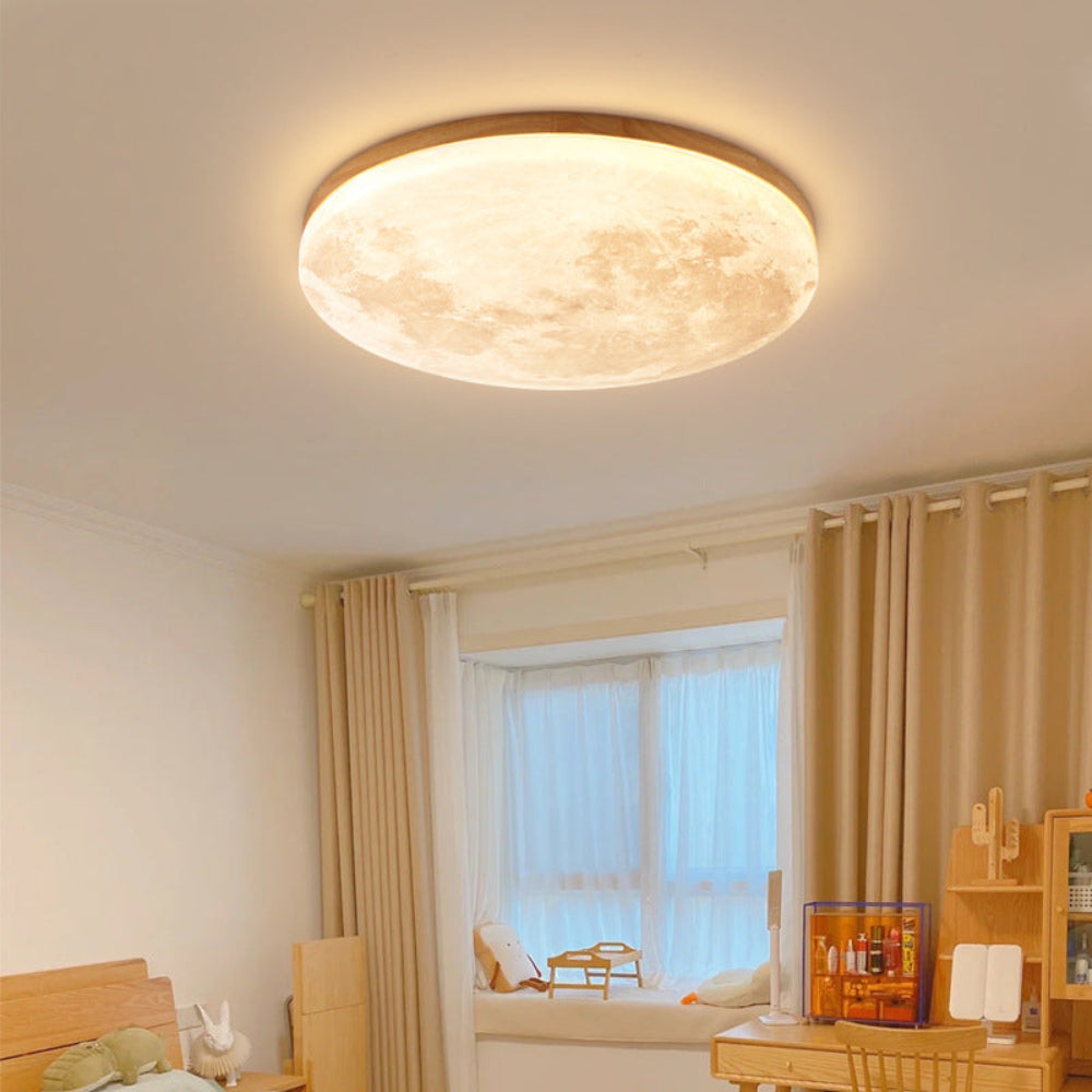 LED Moon Design Ceiling Light Minimalist Style 1