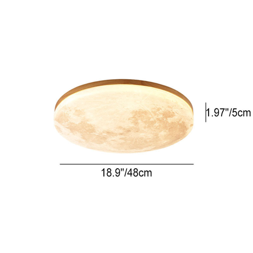 LED Moon Design Ceiling Light Minimalist Style 12