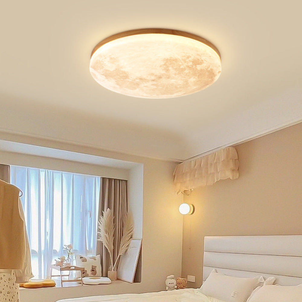 LED Moon Design Ceiling Light Minimalist Style 2