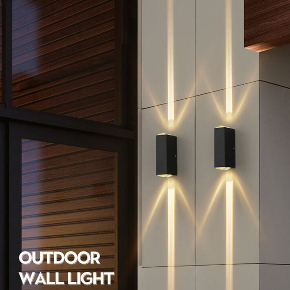 LED Outdoor Wall Sconce Modern Rectangular Light