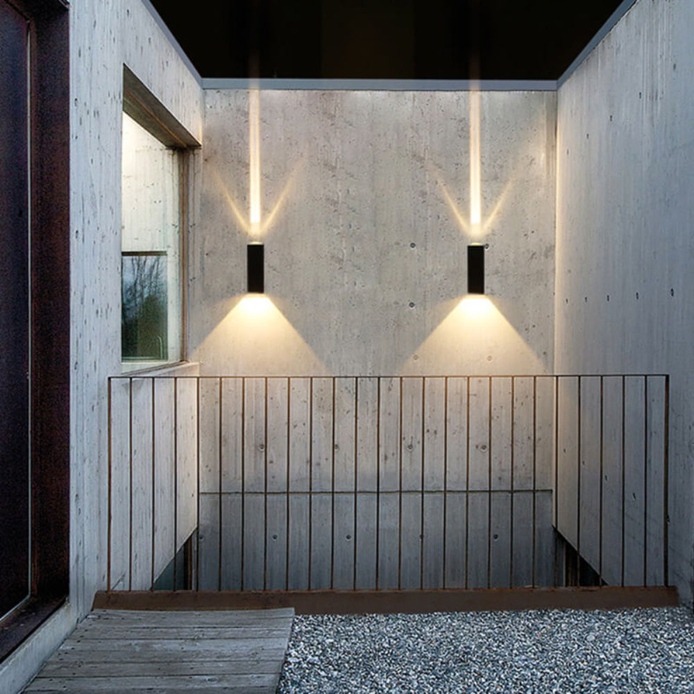 LED Outdoor Wall Sconce Modern Rectangular Light