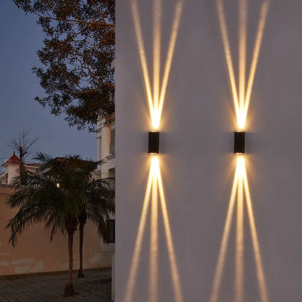 LED Outdoor Wall Sconce Modern Rectangular Light