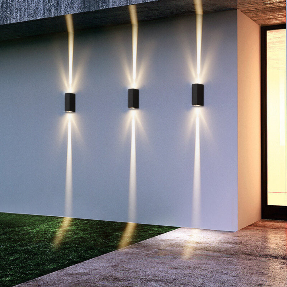 LED Outdoor Wall Sconce Modern Rectangular Light
