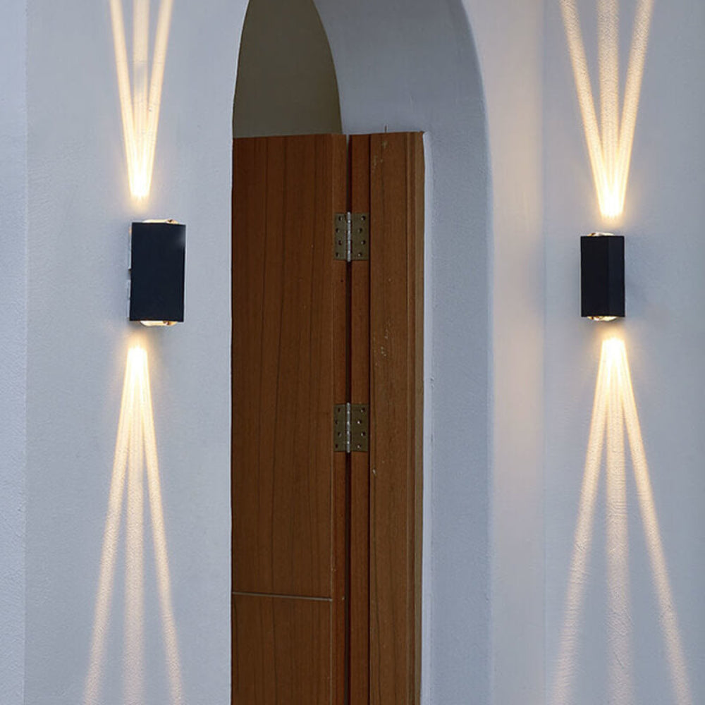 LED Outdoor Wall Sconce Modern Rectangular Light