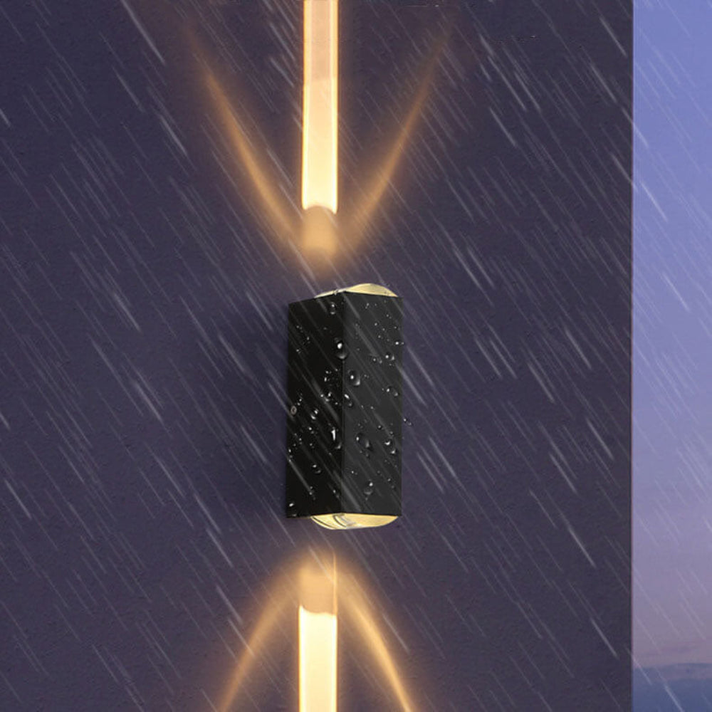 LED Outdoor Wall Sconce Modern Rectangular Light