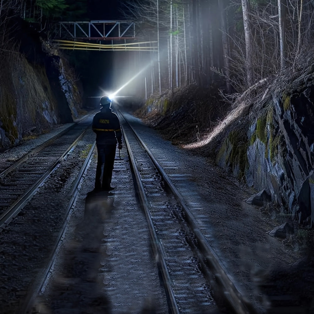 LED Wiederaufladbare Jagdausrüstung Stirnlampe