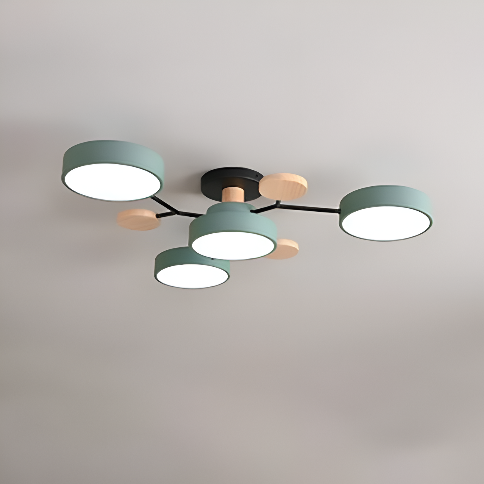 LED Semi-Flush Mount Molecule Branch Design Ceiling Light 12
