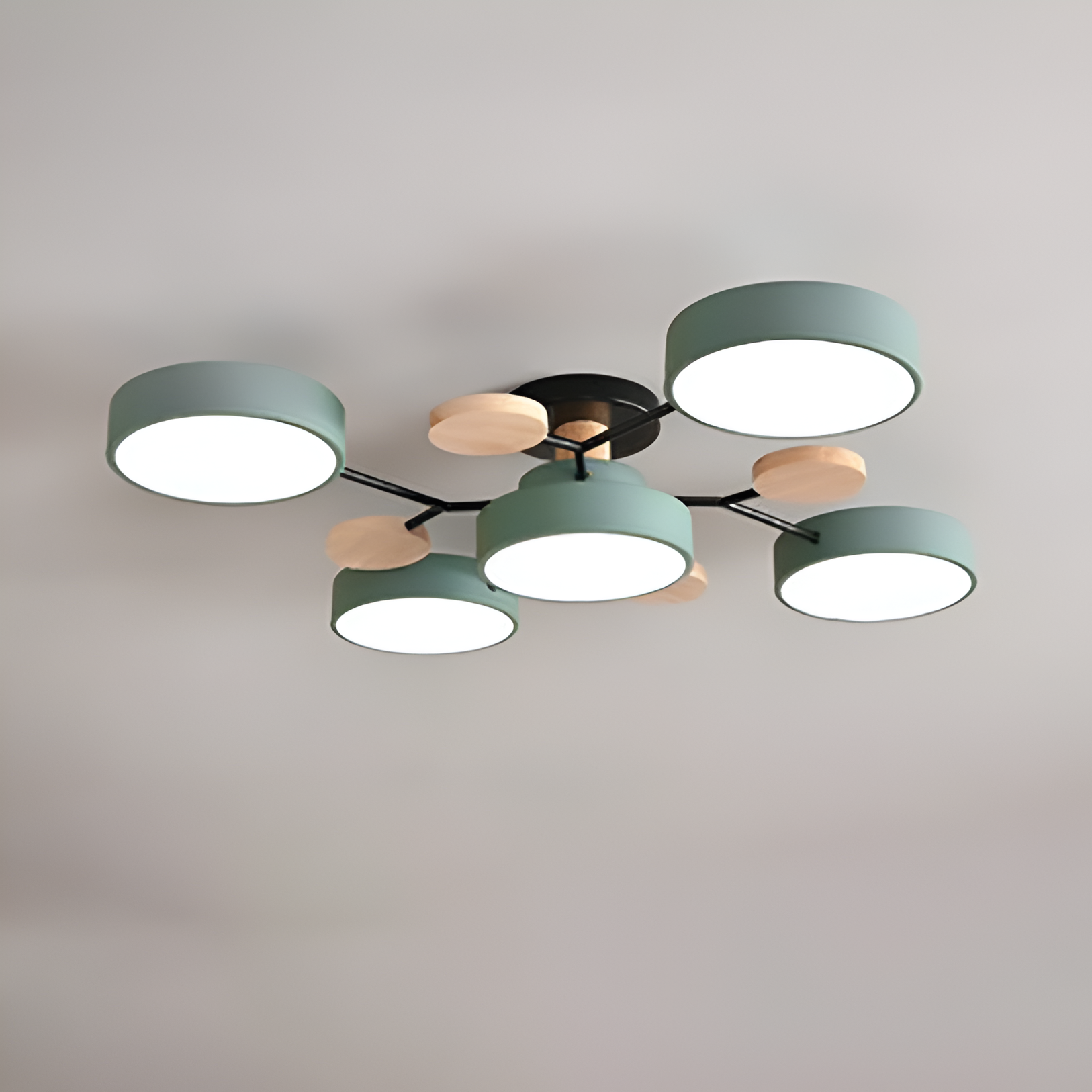 LED Semi-Flush Mount Molecule Branch Design Ceiling Light 13