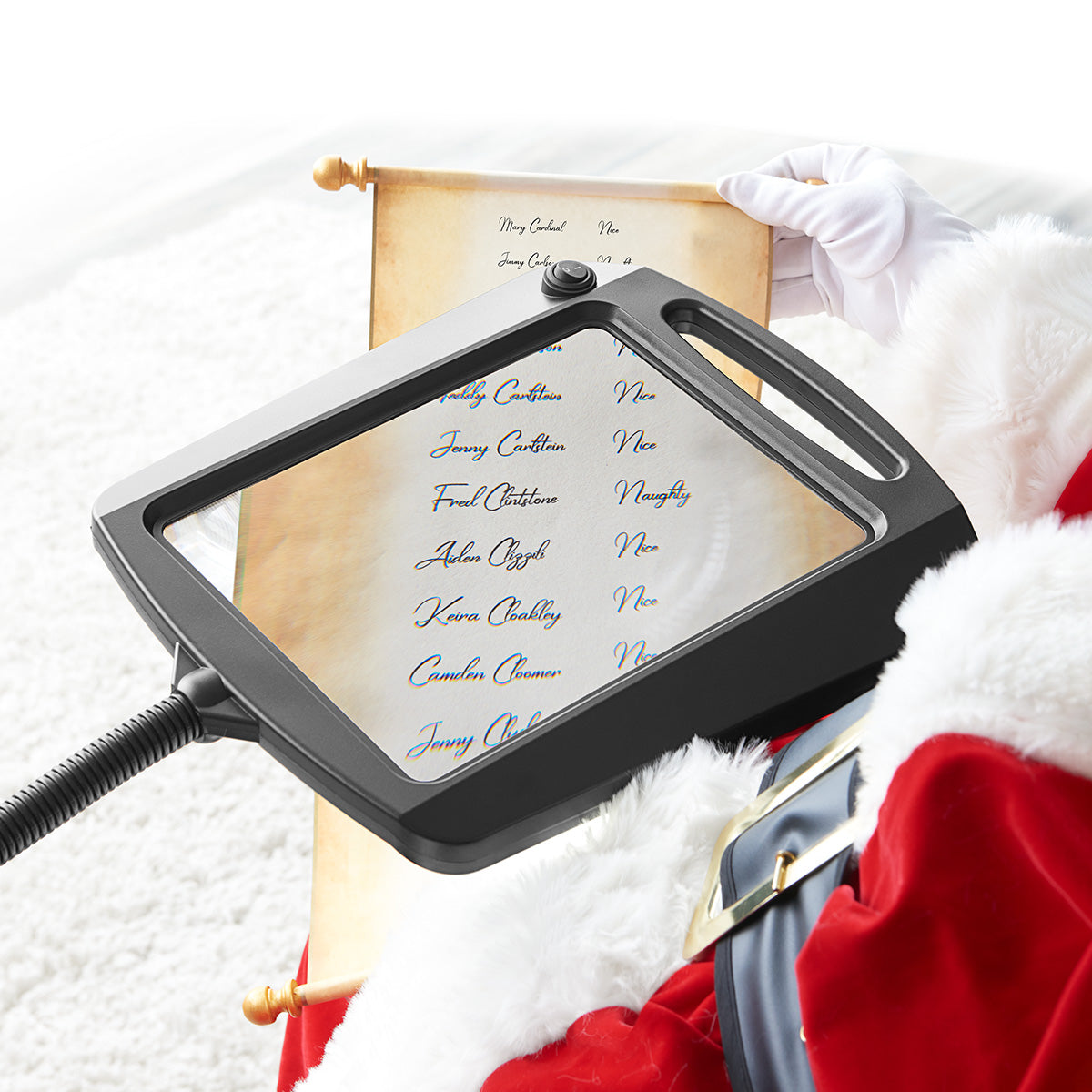 LED Stand Magnifying Lamp Flexible Neck Reading Crafting 3