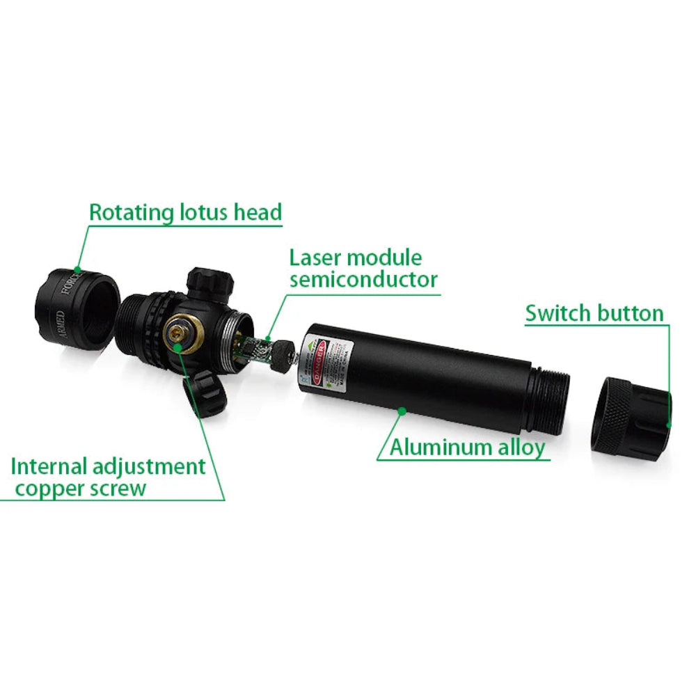 Laser Pointer Green Light Pen Outdoor Presentation Tool