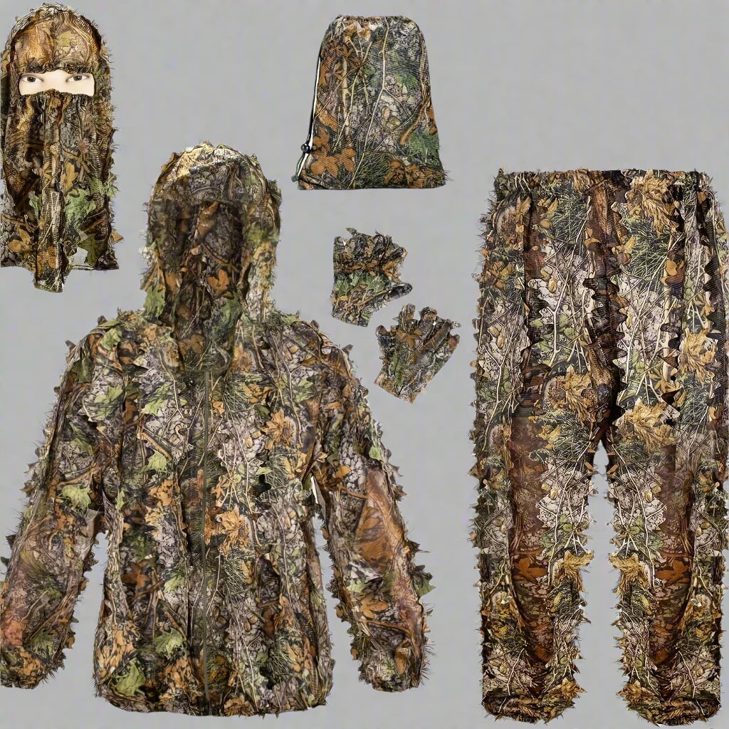 3D Leaf Camo Ghillie Suit | Lightweight Tactical Hunting Gear