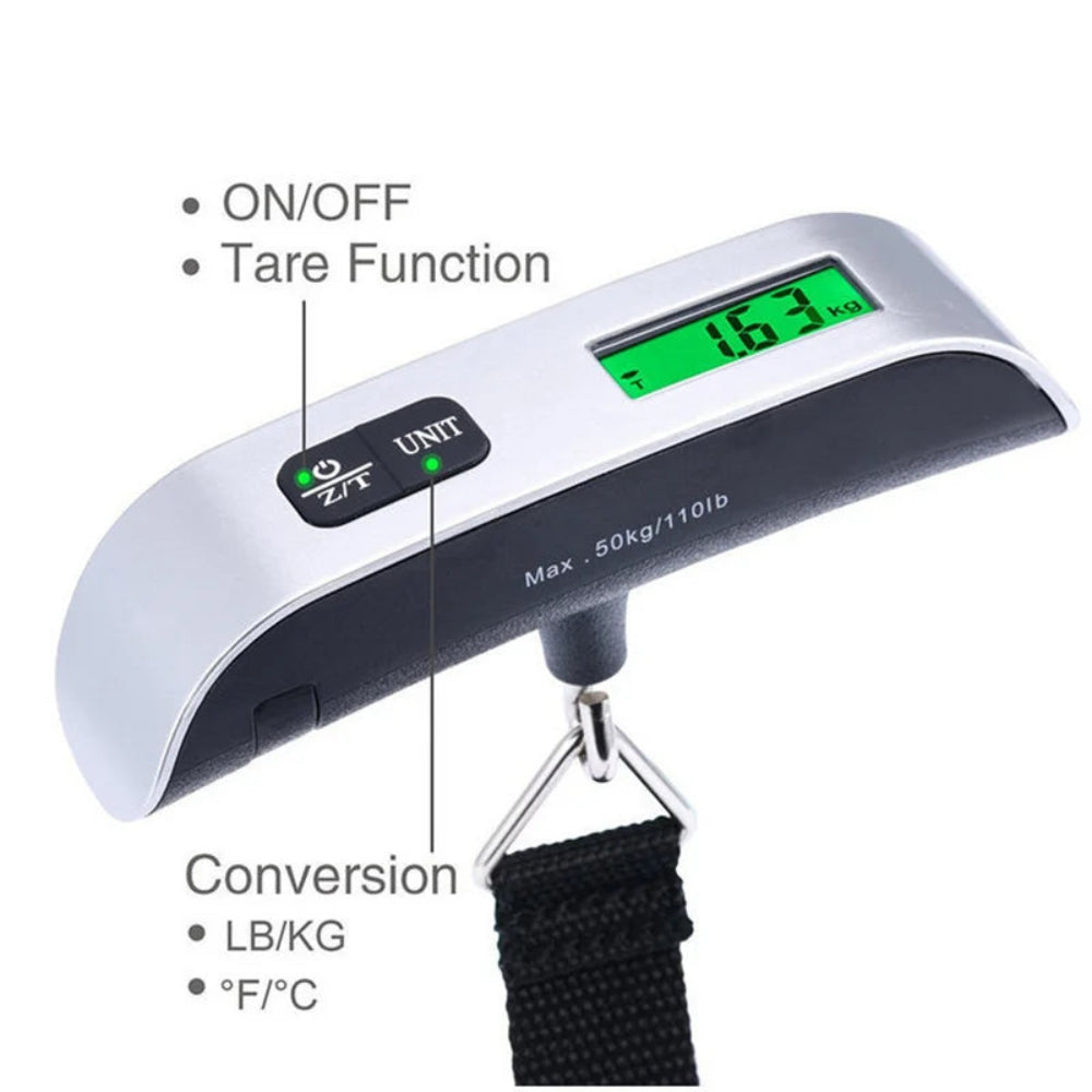 Luggage Scale Digital Hanging Travel Baggage Weight 4