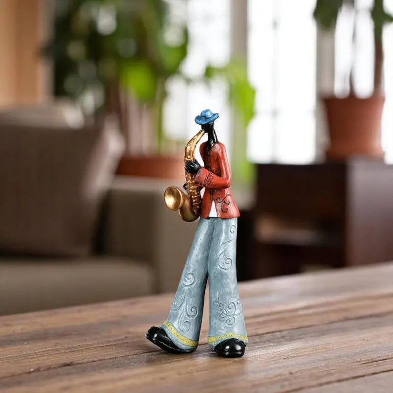 Wall Art Resin Jazz Musician Sculpture