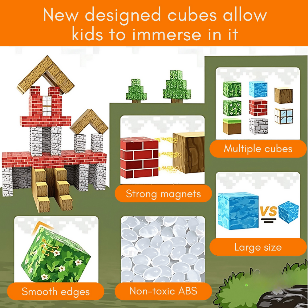 Magnetic Building Blocks Educational Construction Toy Set