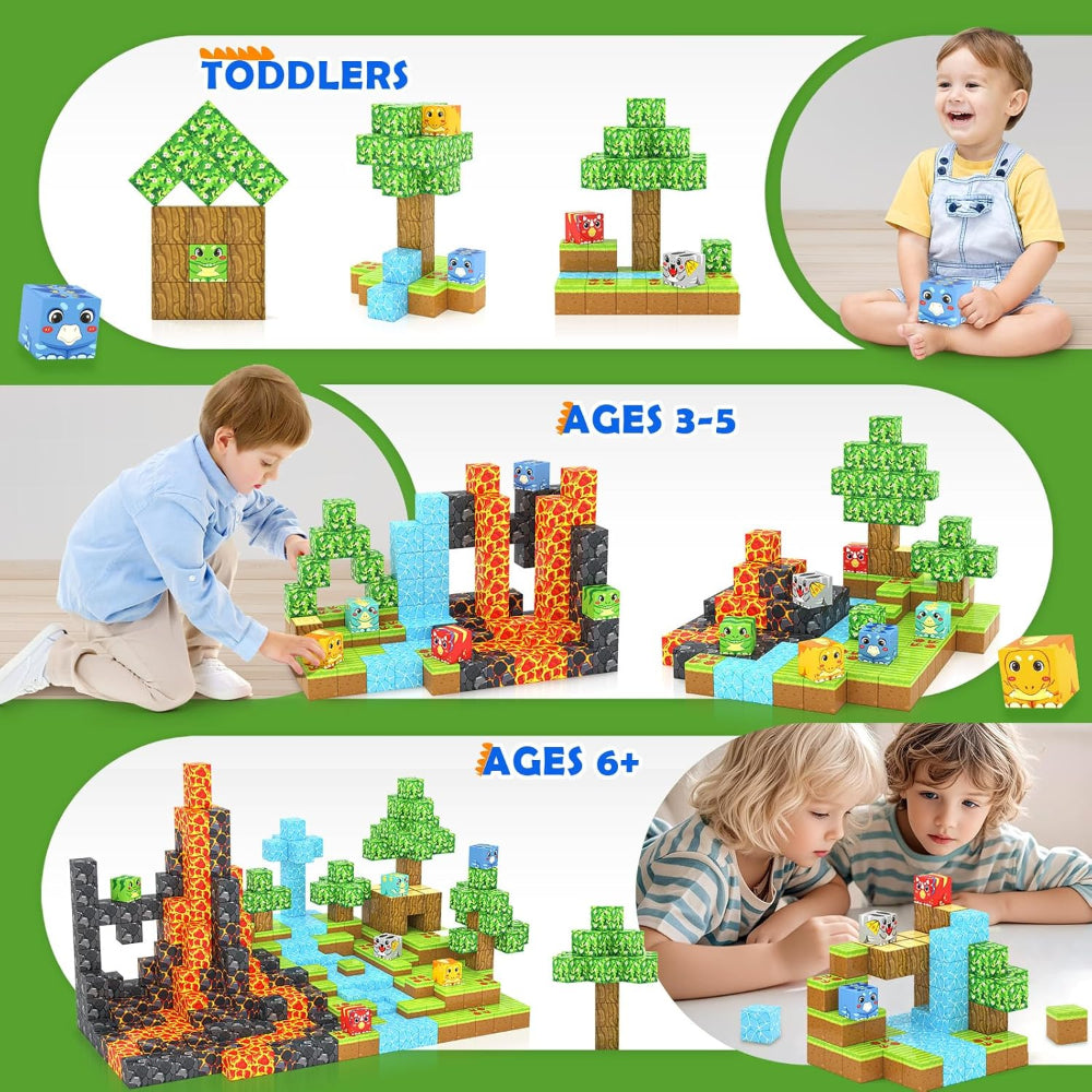 Magnetic Building Blocks Set Educational STEM Construction Toy