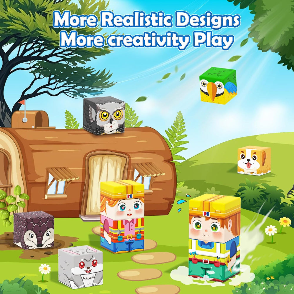 Magnetic Building Blocks Set Educational STEM Construction Toy