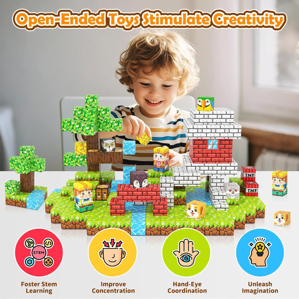Magnetic Building Blocks Set Educational STEM Construction Toy