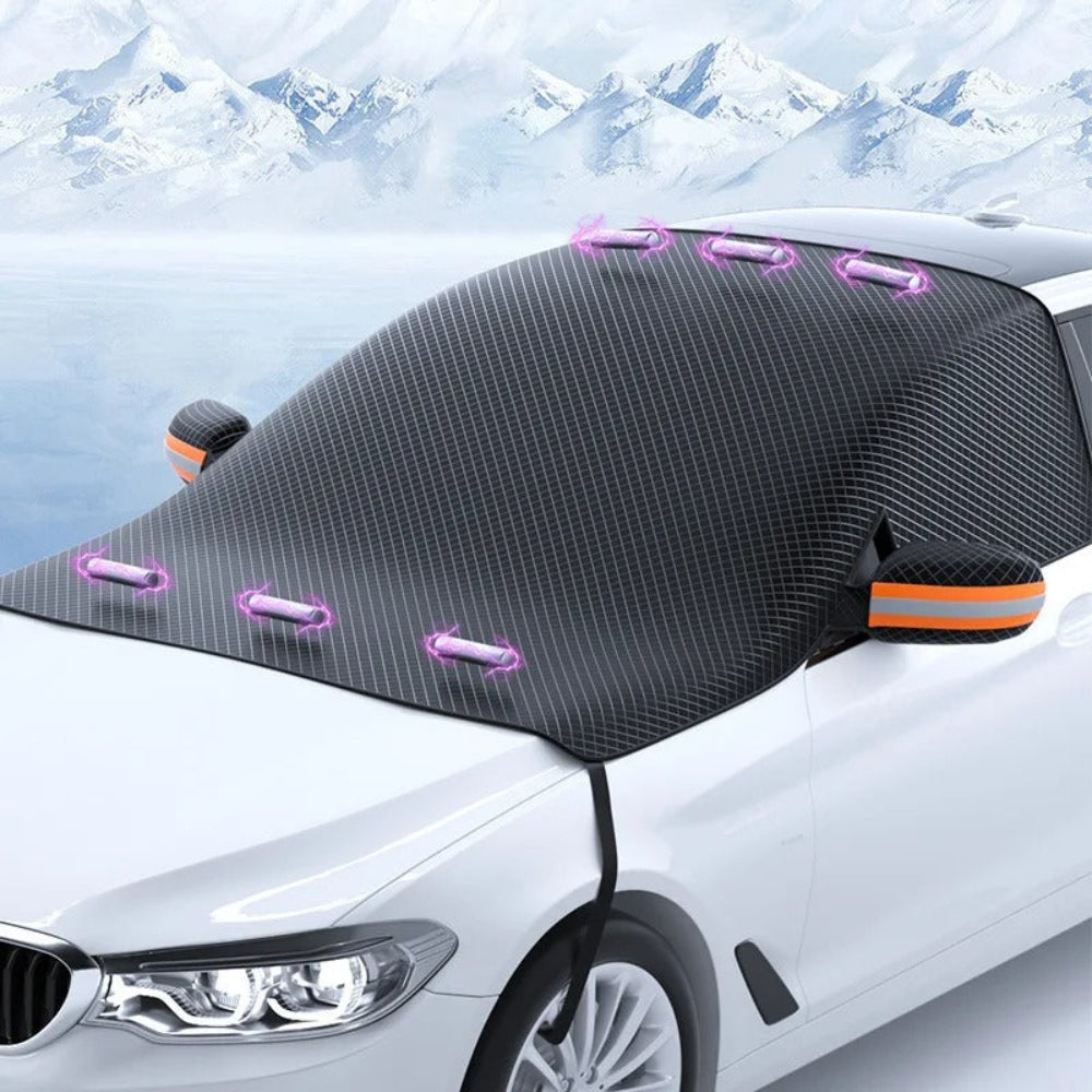 Magnetic Car Windscreen Snow Cover 1