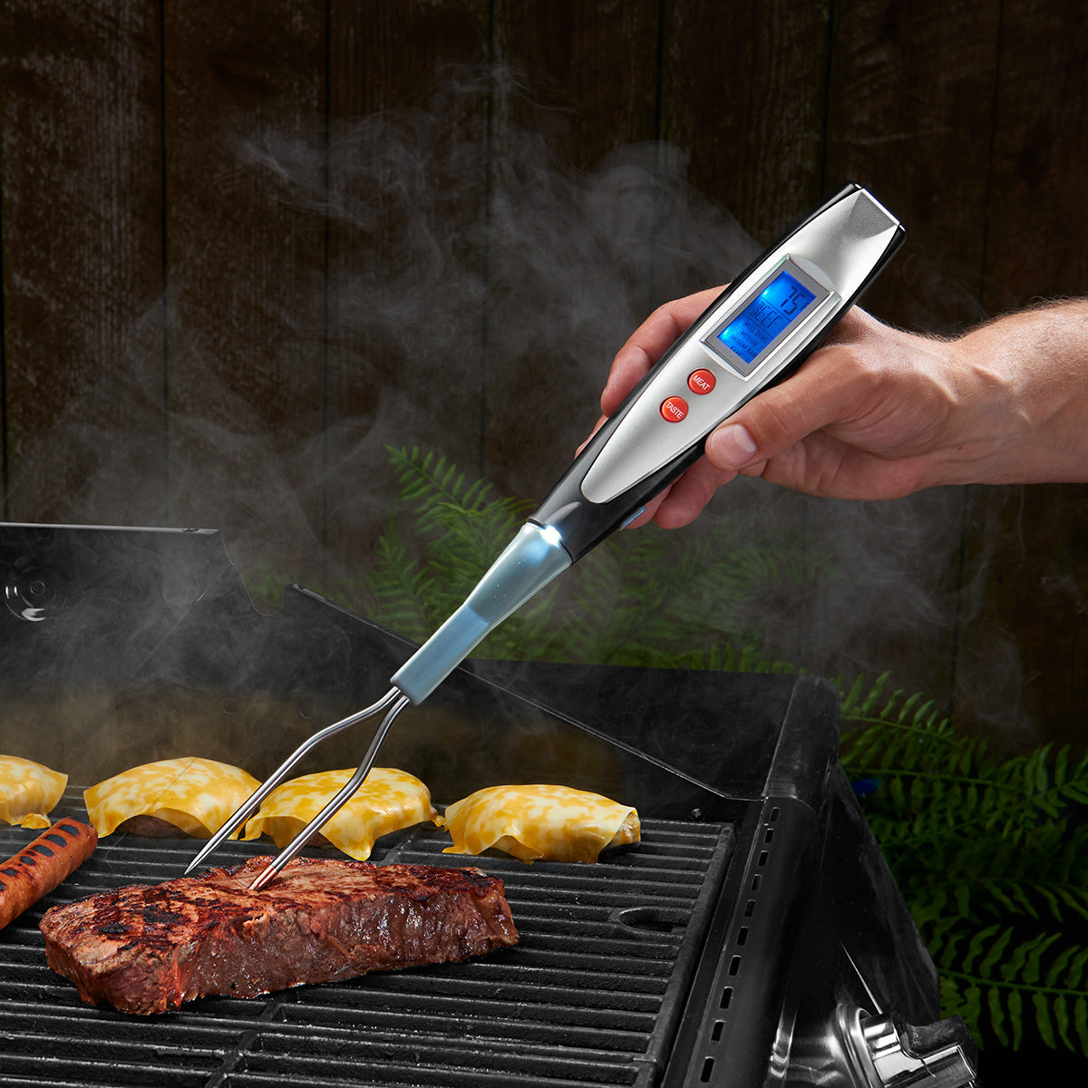Meat Thermometer Digital BBQ Fork Precise Grilling Control