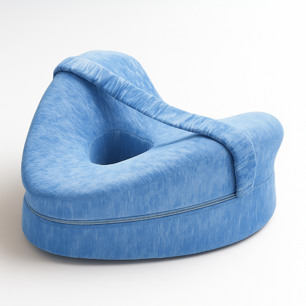 Almohada de alineación para piernas de espuma viscoelástica Cojín de soporte para ciática y cadera