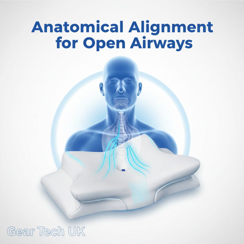 Memory Foam Anti Snore Pillow Neck Head Support 5