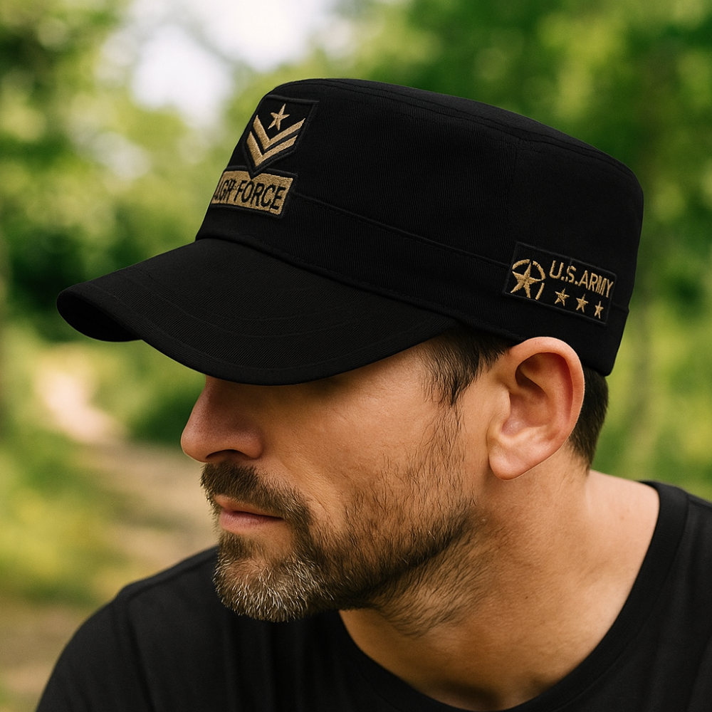 Sombrero Militar para Hombre de la Fuerza Aérea - Sombrero Bordado de Cadete