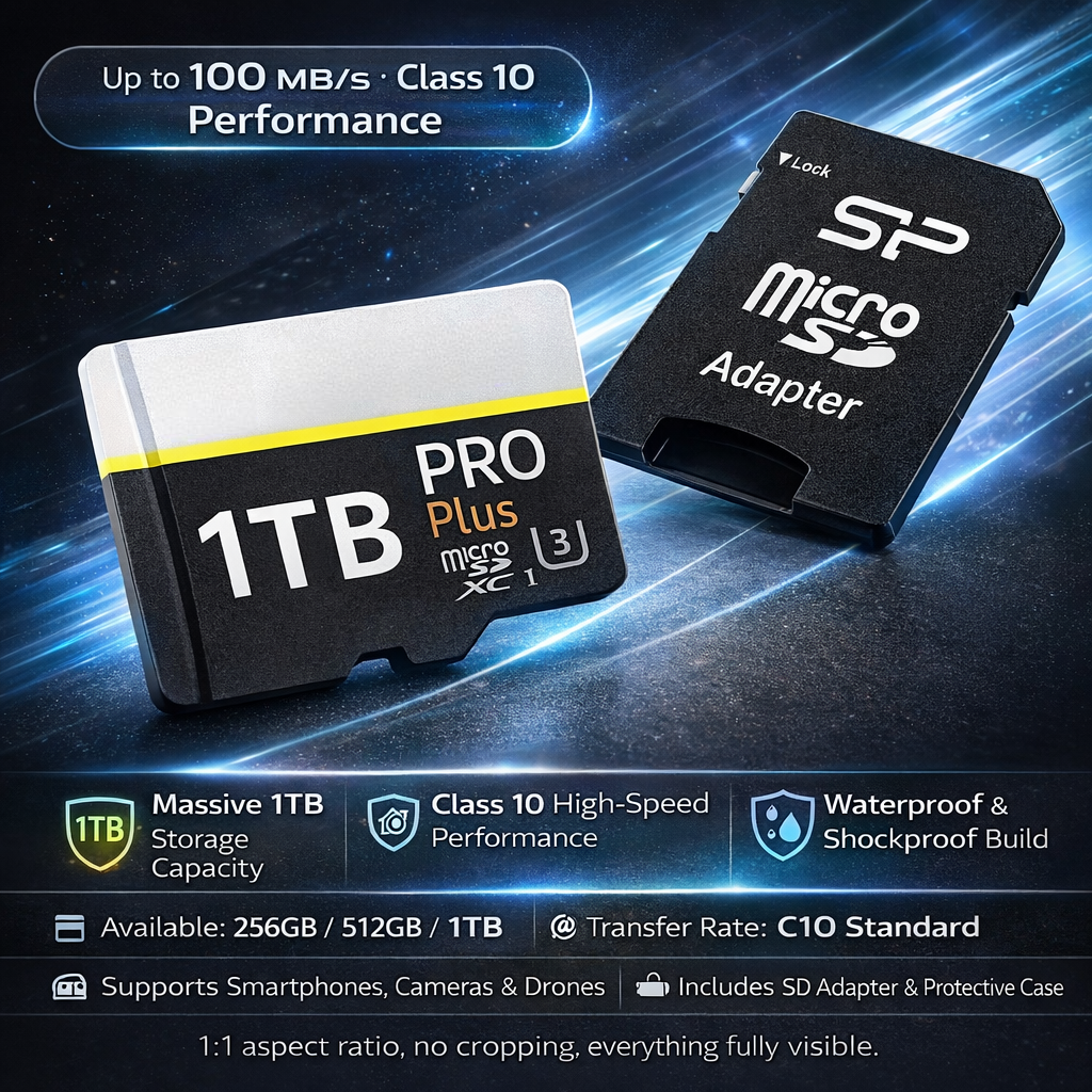 Micro SD Card High Speed 1TB Storage