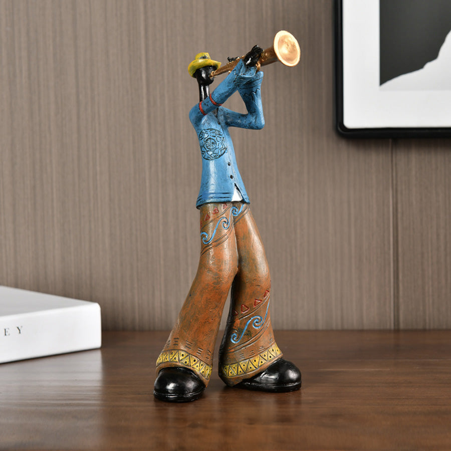 Wall Art Resin Jazz Musician Sculpture