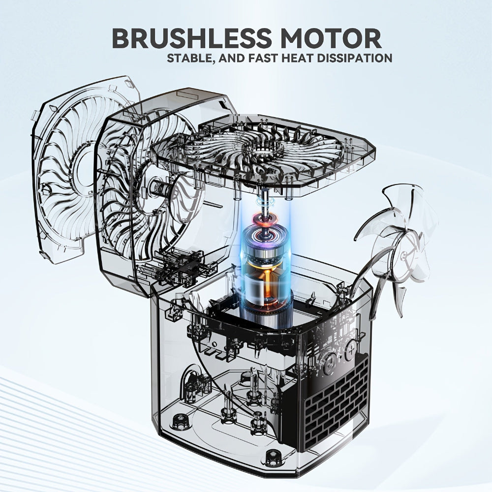 Mini calefactor eléctrico espacial y ventilador de enfriamiento portátil para escritorio