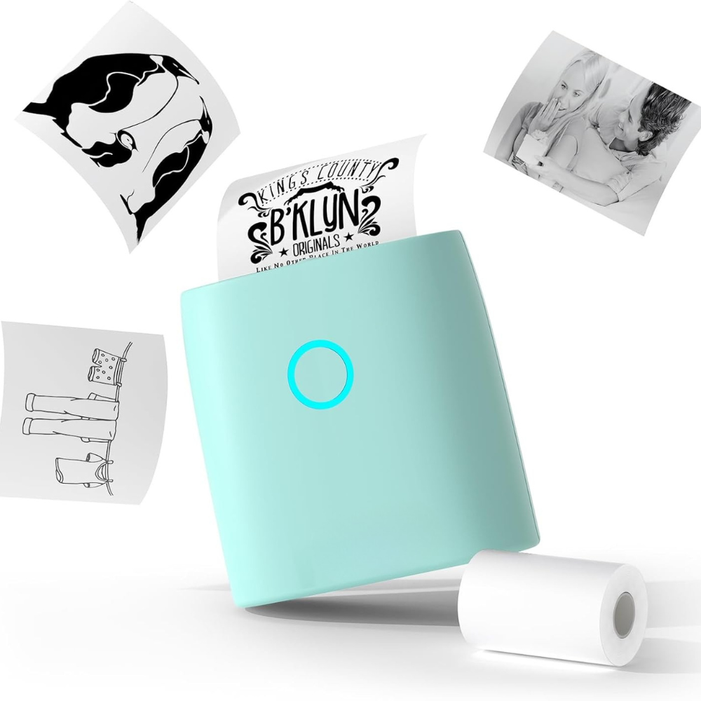 Imprimante d'autocollants mini Bluetooth portable Imprimante d'étiquettes thermique