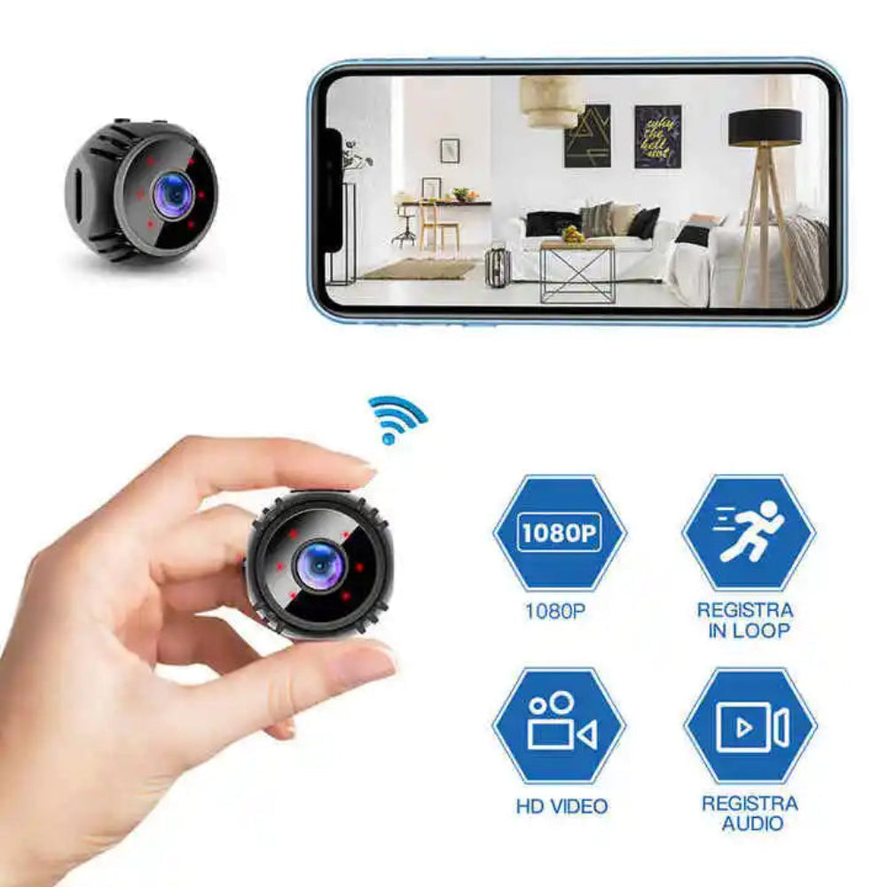 Mini WiFi Security Camera 4K Night Vision Motion Detection