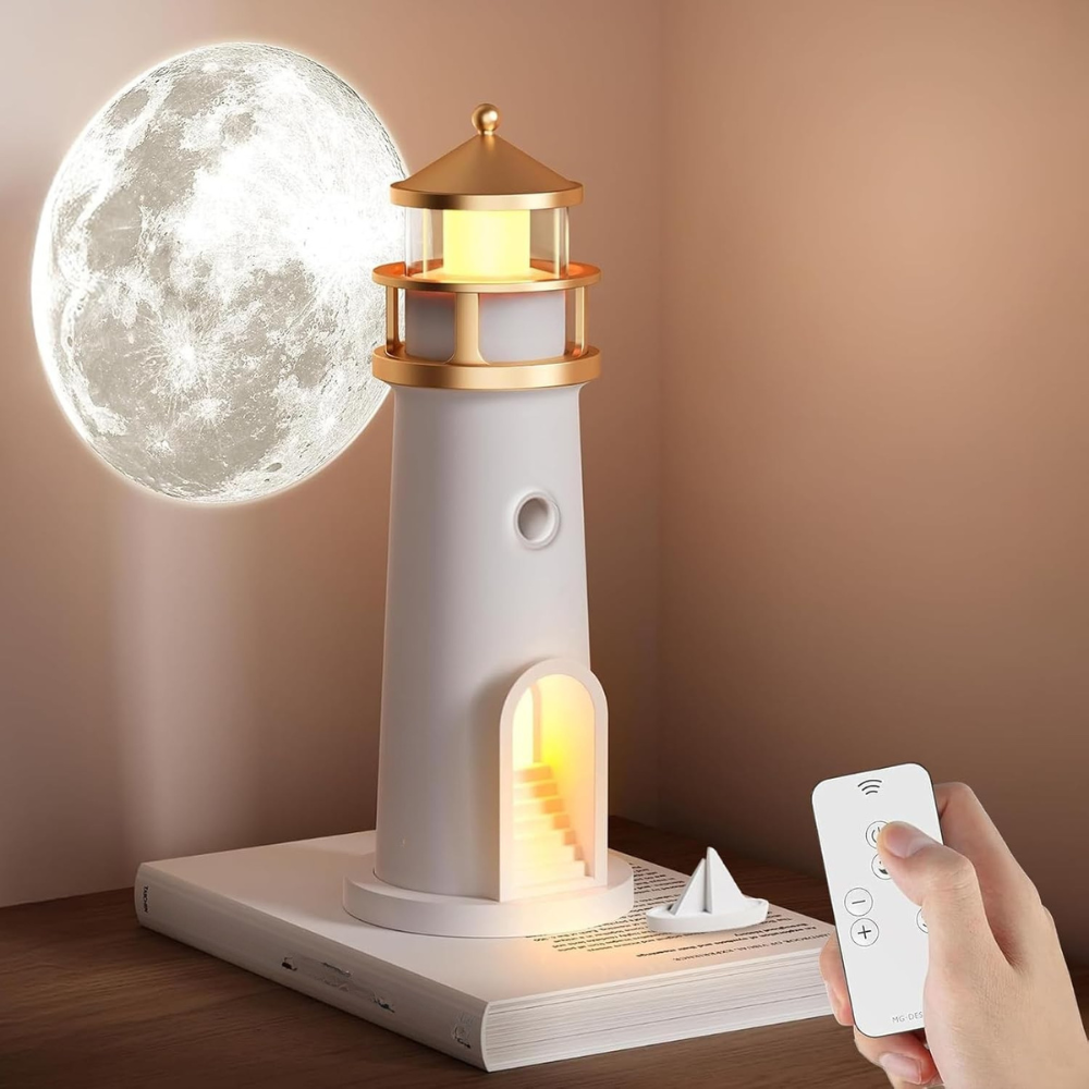 Moon Lamp Night Light Lighthouse Design Bedroom Decor