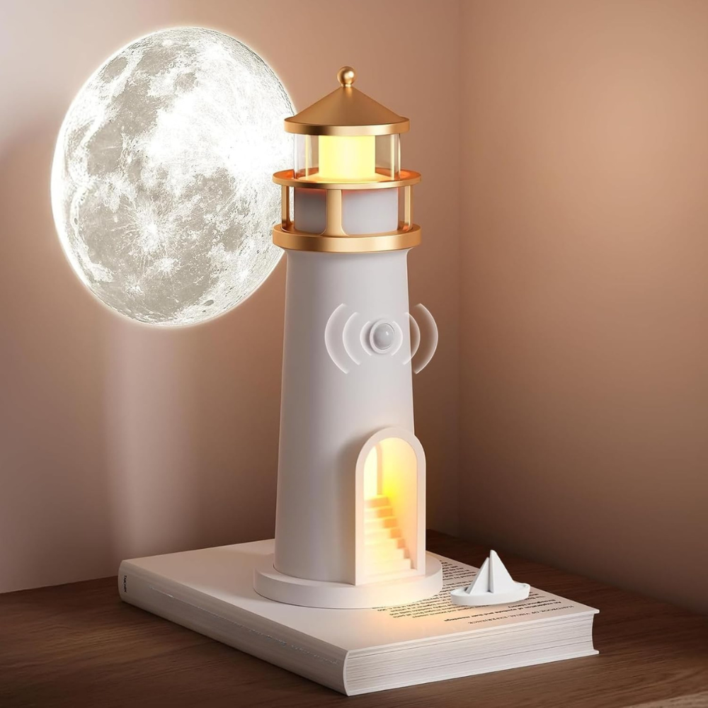 Moon Lamp Night Light Lighthouse Design Bedroom Decor