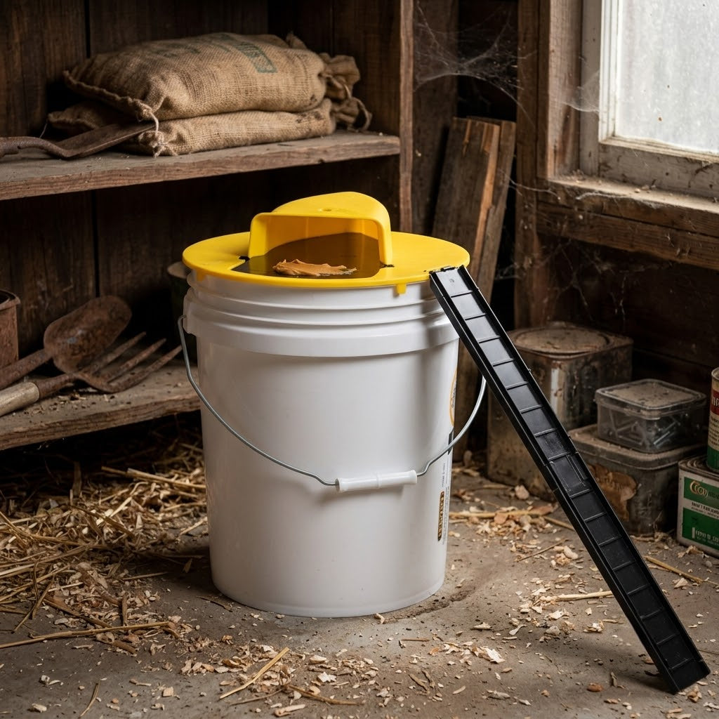 Mouse Trap Bucket Lid Auto Reset Rodent Catcher Indoor Outdoor