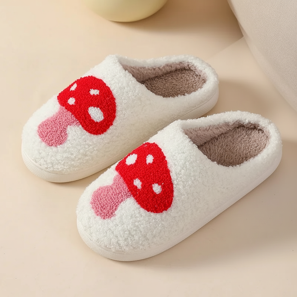 Womens Cozy Fuzzy Indoor Slippers Slip On House Shoes