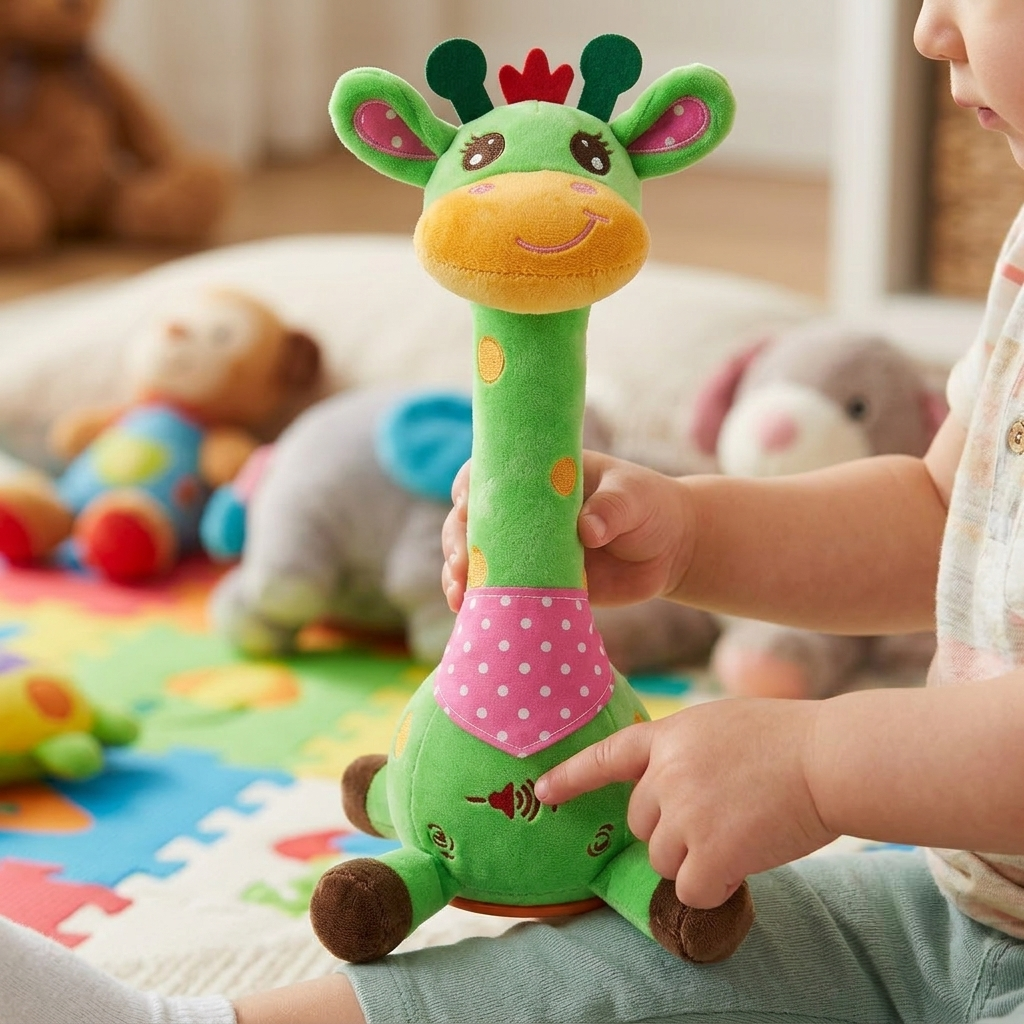 Plush Toy Interactive Musical Giraffe Toddler Gift