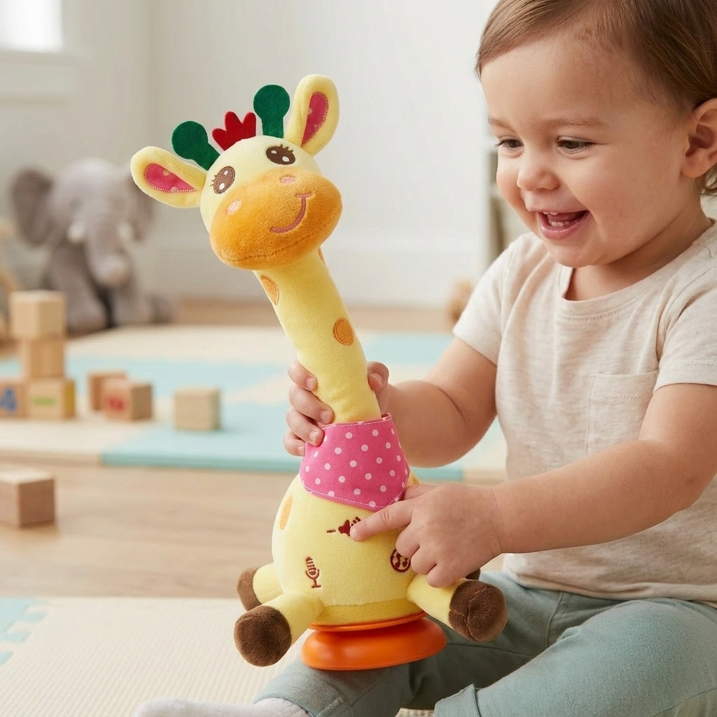 Plush Toy Interactive Musical Giraffe Toddler Gift