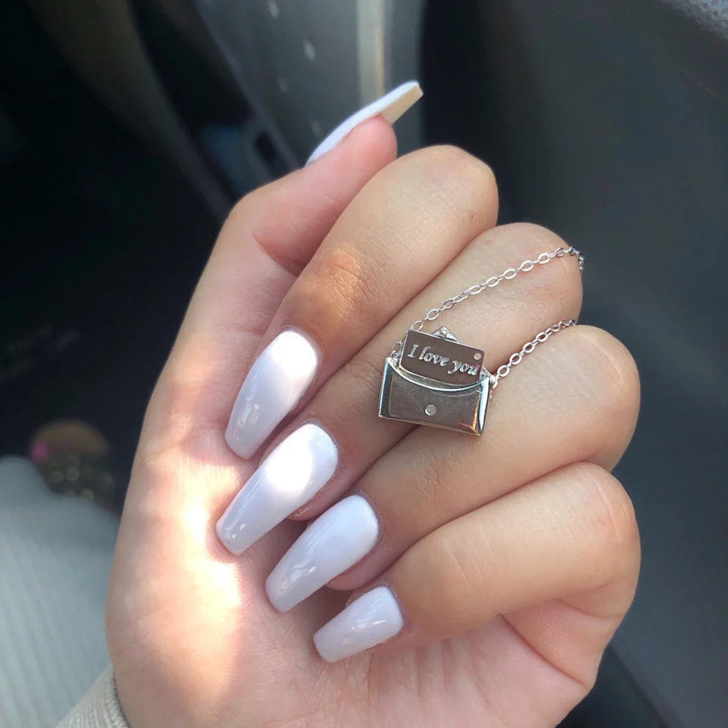 Necklace Envelope Pendant Message Charm Gift