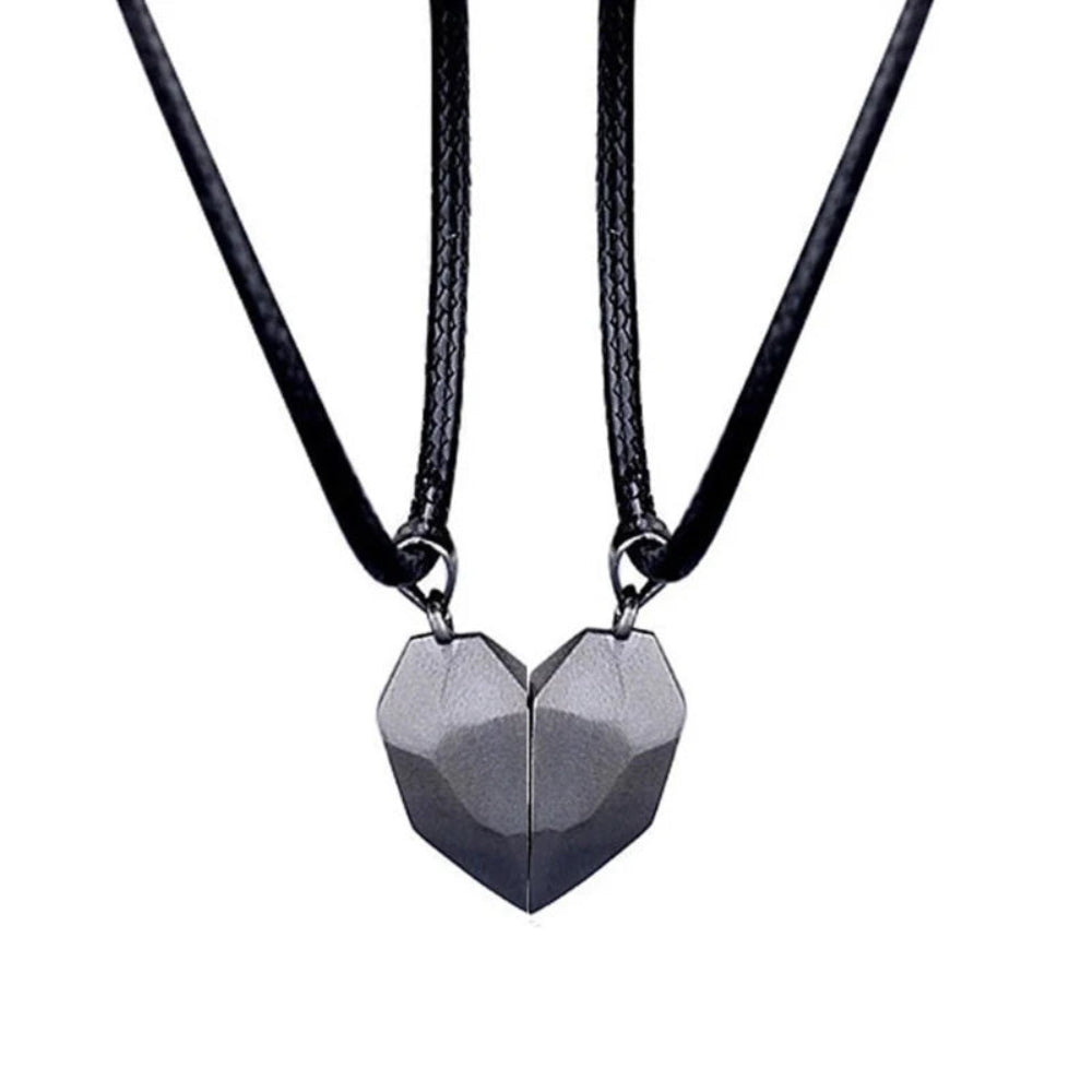 Necklace Magnetic Heart Couple Pendant Gift Set