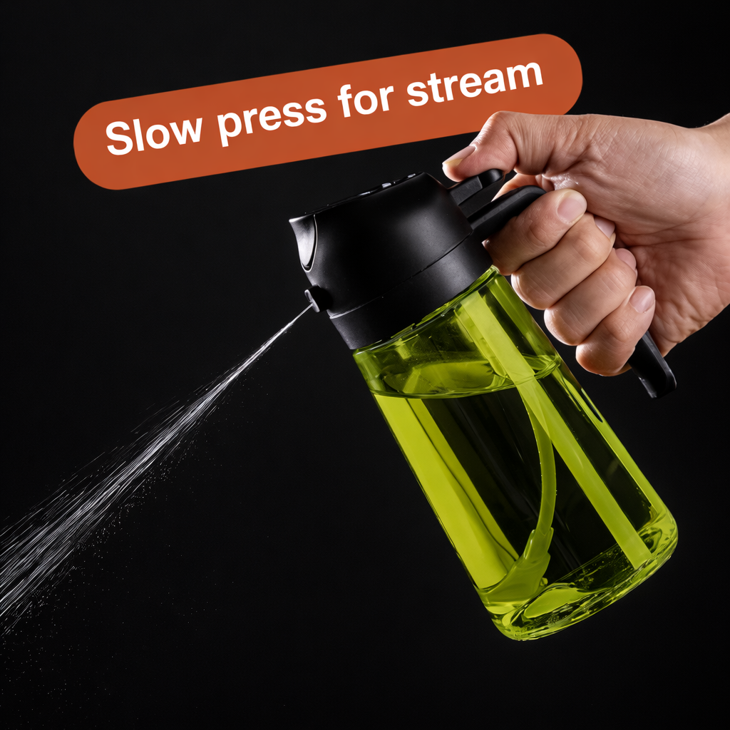 Oil Dispenser Bottle Set Drip Control Kitchen Use