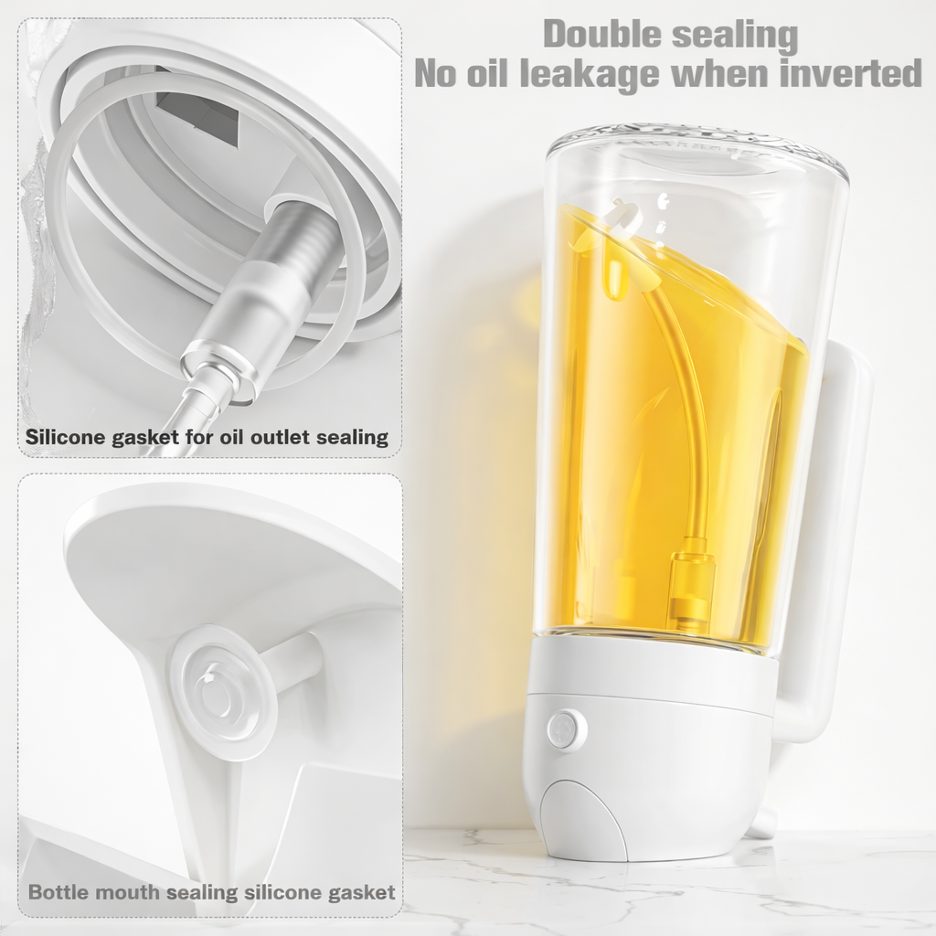 Oil Dispenser Bottle Set Drip Control Kitchen Use