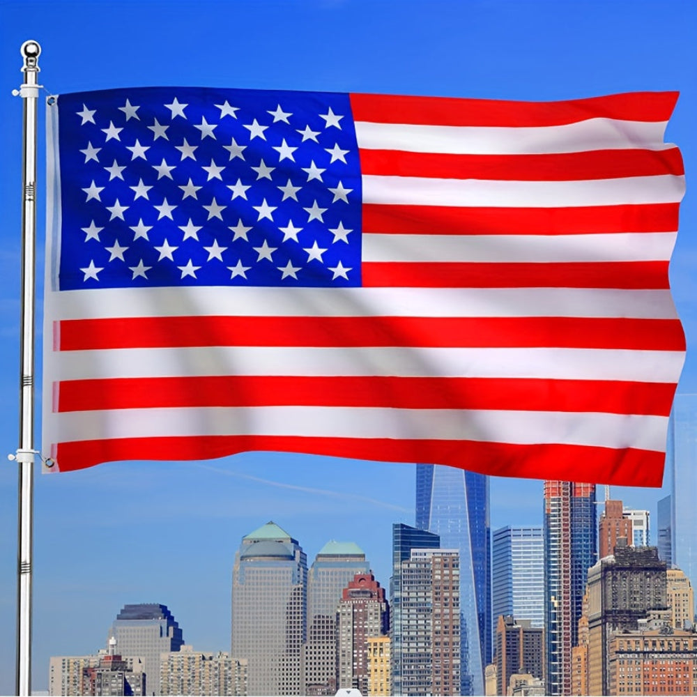 屋外用アメリカ国旗 ヘビーデューティーポリエステル 真鍮製ハトメ付き