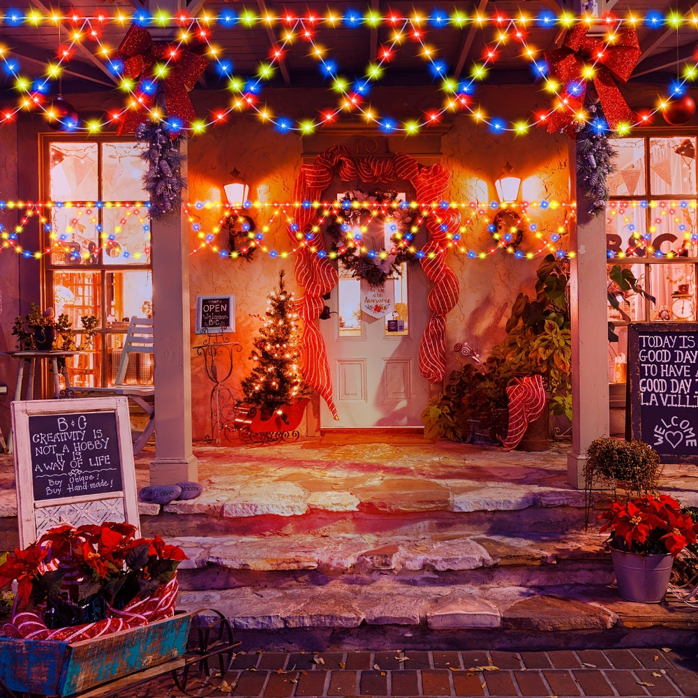 屋外クリスマスライト LED バルコニー用ハンギングフェアリーストリング