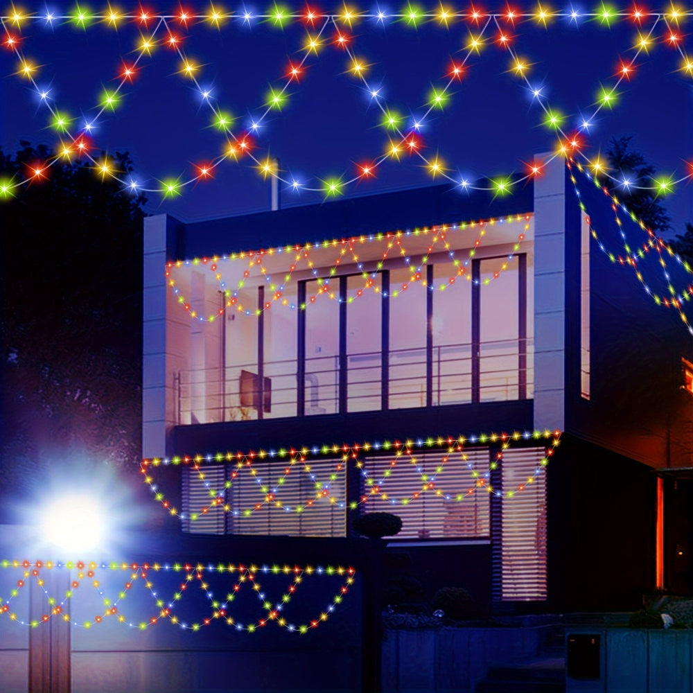 屋外クリスマスライト LED バルコニー用ハンギングフェアリーストリング